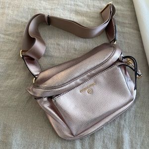 Michael Kors metallic pink Fanny pack